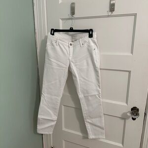 GAP White Skinny Jeans Maternity Denim